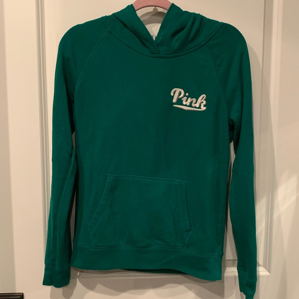 Pink Victoria Secret hooded sweatshirt